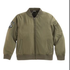 Lucky Brand-Olive-reversible jacket. Boys L-Outer army green and inside camo-NWT